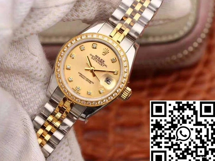 Gold Dial 28mm Gold 18K Datejust Lady Plating Rolex 1202